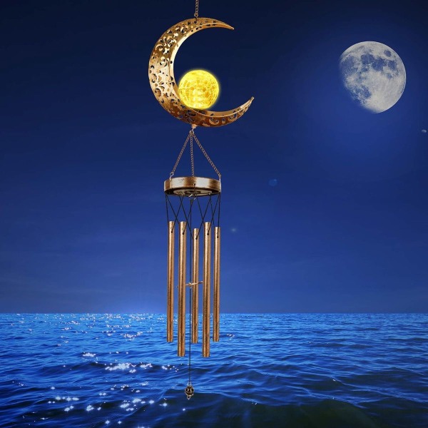 Tuulikellot, Moon Crackle lasipallo aurinkotuulikellot hämmästyttävällä syvällä äänellä KLB