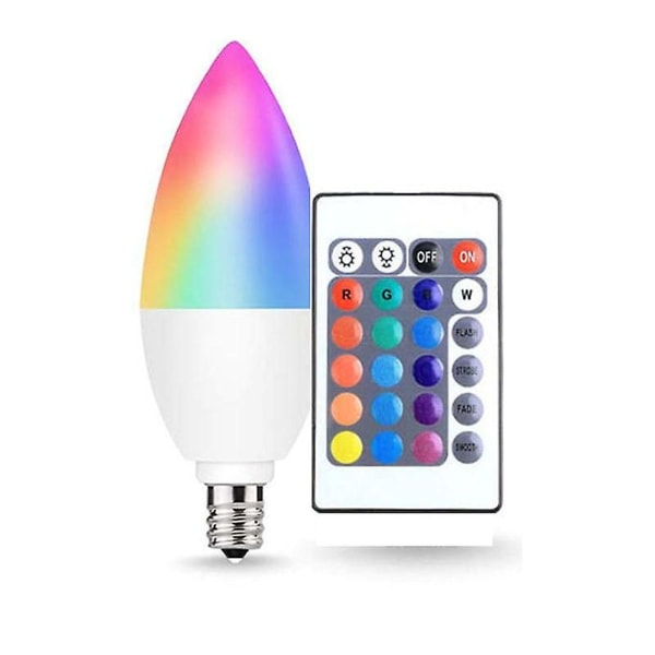 Smart lyspære E14 LED fjernkontroll (1 stk)