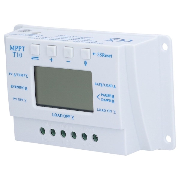 10A 12/24V MPPT PWM aurinkolataussäädin LCD-näytöllä KLB