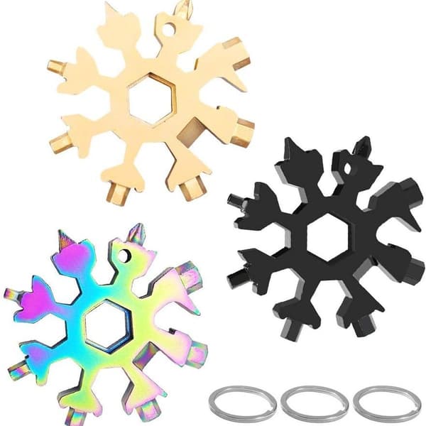 3 st Snowflake Multi-Tool 18-i-1 Phillips skruvmejsel set, KLB