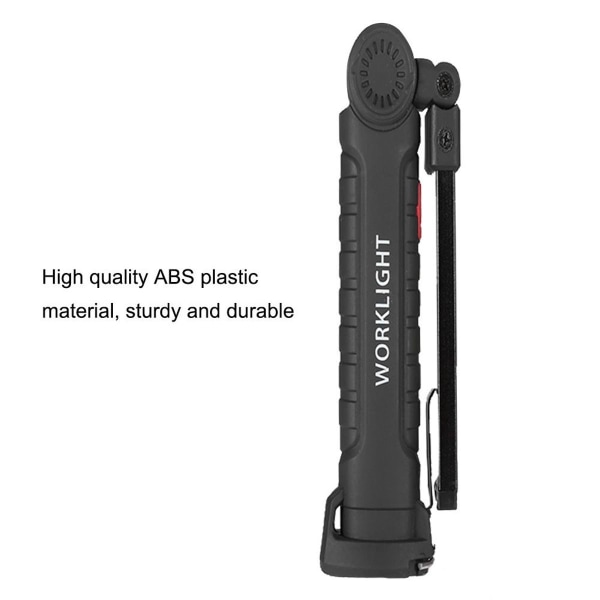 USB-opladning COB nødlys, foldbar LED arbejdslampe KLB