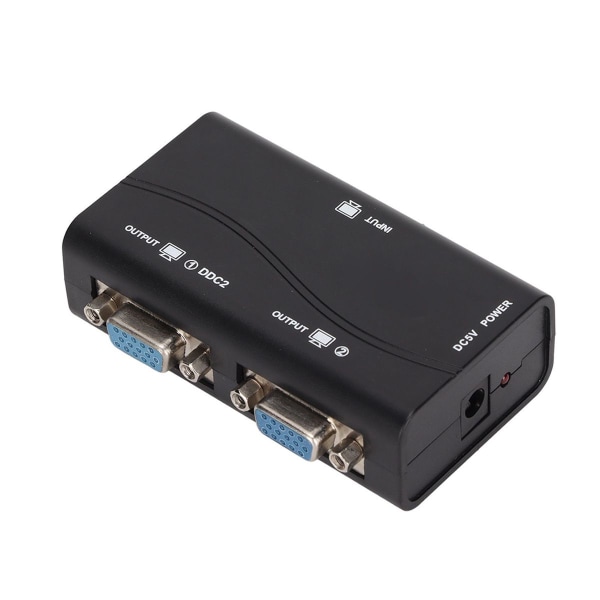 VGA-splitter 1 in 2 ut 250MHz USB-driven 1920x1440 1080P KLB