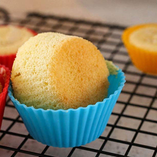 Silikone Cupcake Bageforme 24 Pakke, 2.75 Tommer Silikone Bageforme,