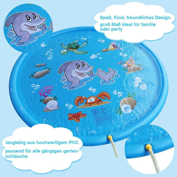 Anpro Splash Pad 170cm, sininen