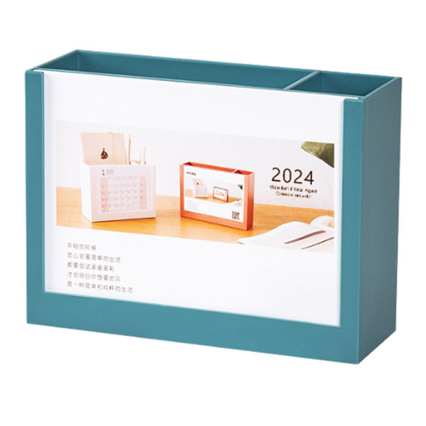 Skrivebords kalender 2024 Skrivebordsarrangør Penneholder 2024 Skriver Style1 KLB