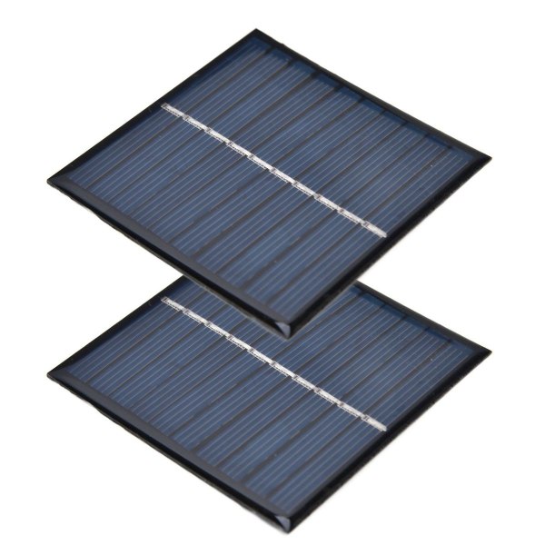 2 stk. Mini solpanel bærbar indkapslet celle epoxyharpiks KLB