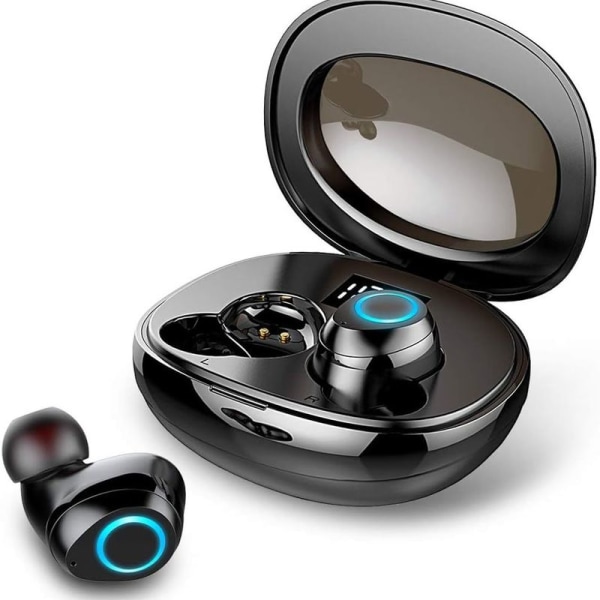 Bluetooth 5.0-hodetelefoner, Mini Bluetooth-ørepropper, trådløse