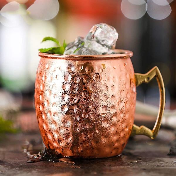 Bartilbehør i rustfrit stål til cocktailglas, Moscow-glas, kobberglas, nøgen