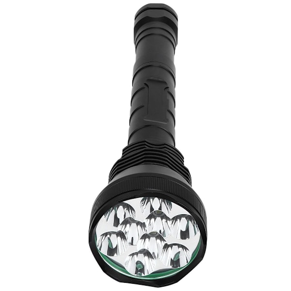 Lyssterk lommelykt med 9 LED-er, 10 000 lm, 5 lysmoduser, T6-lampe KLB