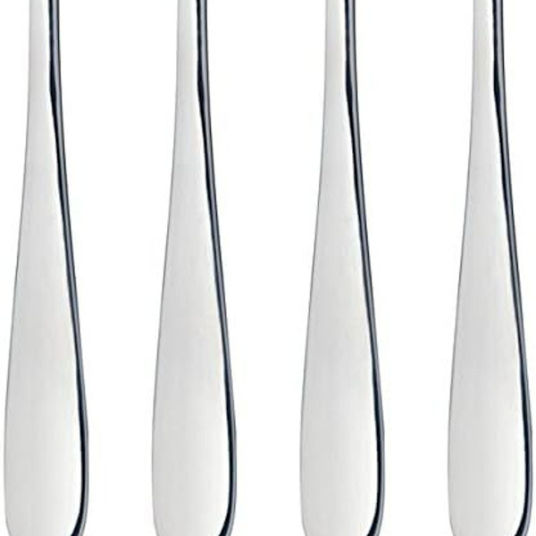 Dessertgafler, sett med 4 rustfrie stålkak gafler, fruktgafler,