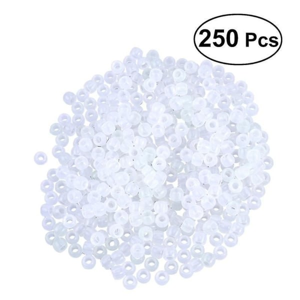 250 stykker flerfarge plast UV perler, gjennomsiktige perler, fargen er magisk KLB