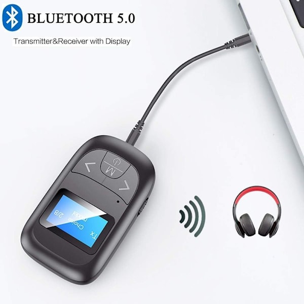 Synlig Bluetooth-sändare och -mottagare, 3-i-1 trådlös