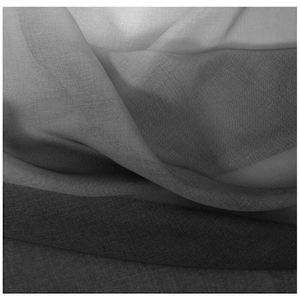 Gradientfärgade halvlinnetyger perforerade mörkläggningsgardiner 2-pack (svart, 132x244cm, med perforeringar) KLB