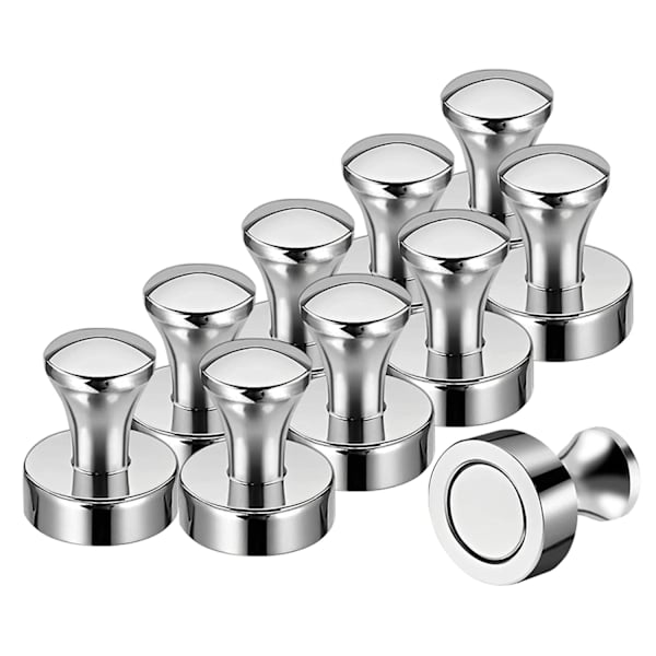 20*25mm|10 st magneter, små starka magneter i rostfritt stål för magnettavla, whiteboard, kylskåp, interaktiv
