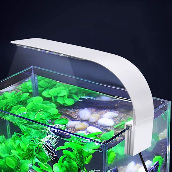 Akvariebelysning lysklemme, ultratynd hvid KLB
