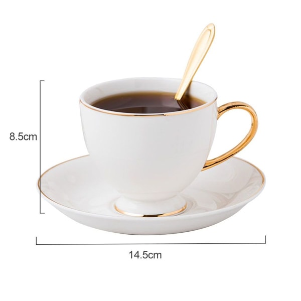 Kaffe kopper og underkopper Royal 220 ml porcelæn kaffe kopper