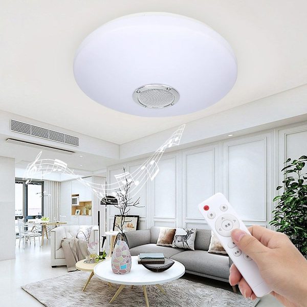 LED RGB taklampe med Bluetooth-høyttaler for soverom KLB