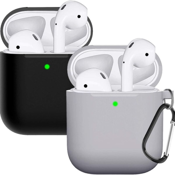 Airpods-kuoren suojakotelo on yhteensopiva mustan harmaan kanssa