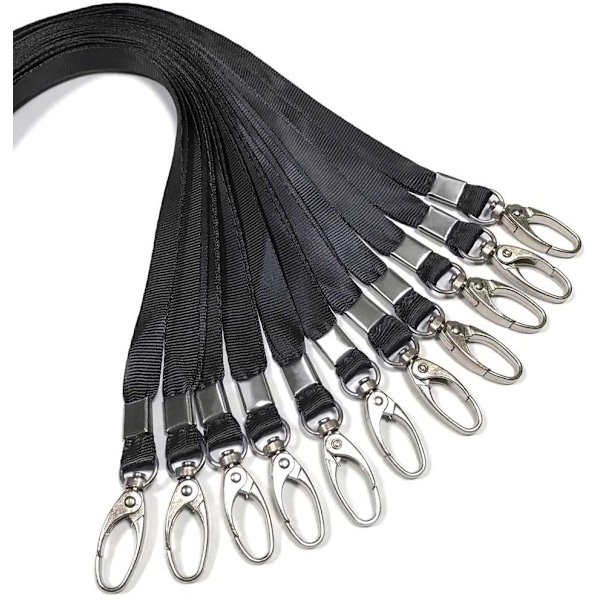 10 st Nylonhalsband (med Metallklämma) Kontorsmärkeshalsband