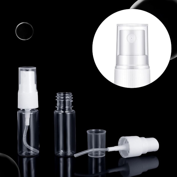 5-pack 20 ml sprayflaskor, kosmetisk mistflaska, transparent plastspray KLB
