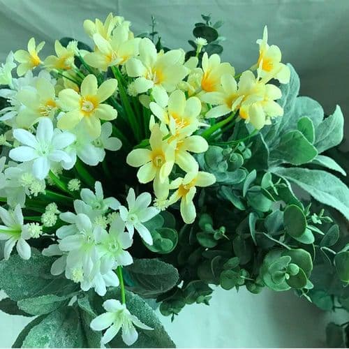 Sæt med 3 Eucalyptus Blade Gren Løvværk Kunstige Blomster Kunstige