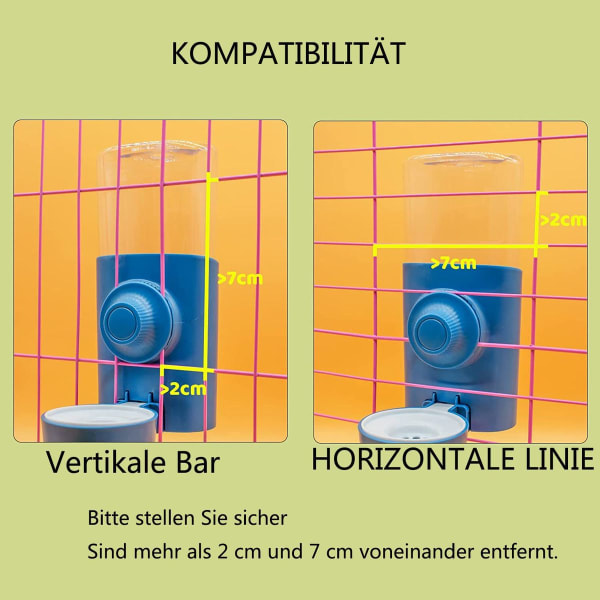 Automatisk vanndispenser Kanin Kjæledyr Drikkeflaske Kanin