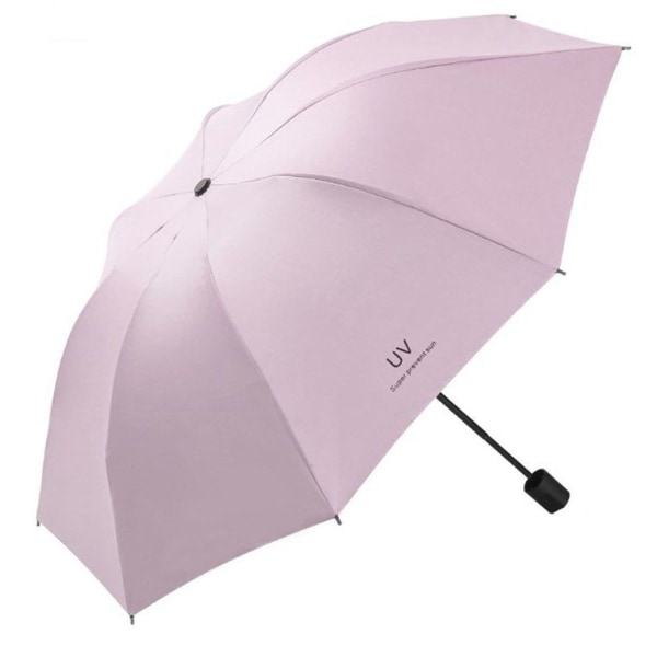 Vindtæt rejseparaply - Kompakt og foldbar - Omvendt paraply - Pink KLB