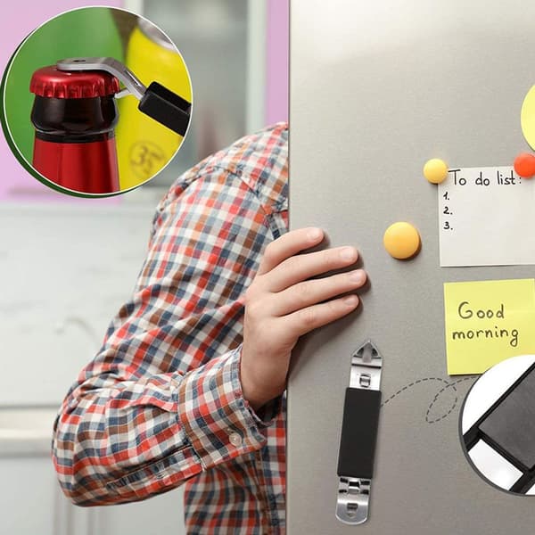 Magnetisk flaskeåpner i rustfritt stål