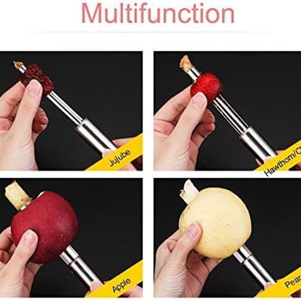 4-pack äppelurtagare frukt grönsak kärnurtagare multifunktionell