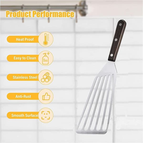 Rustfritt stål spade med treskaft 12,6 x 3,4