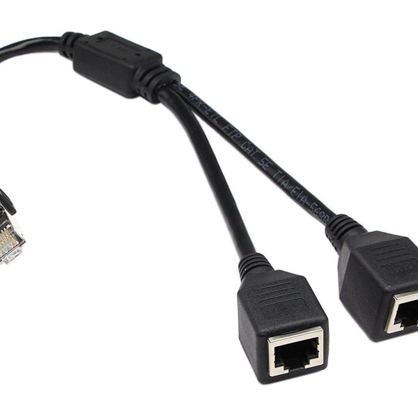 Ethernet splitter adapter, RJ45 1 netværksadapter KLB