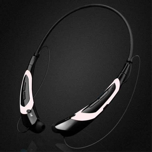 Bluetooth høretelefoner, trådløs Bluetooth 4.0 krave hvid