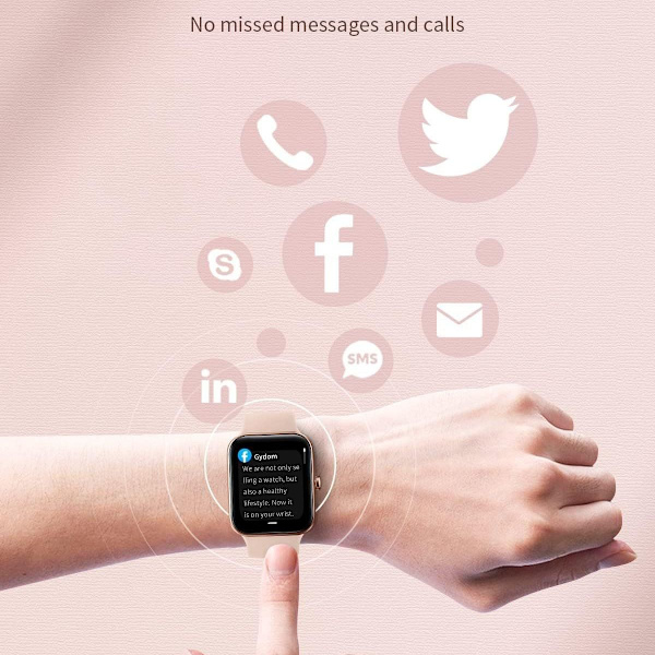 Smartwatch til kvinder, DIY Smart Fitness Tracker Watch Blodilt, Hjerte