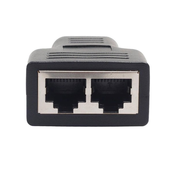 RJ45 Splitter Adapter 1 til 2 Port Hunn til Hunn Internett Extender Nettverk