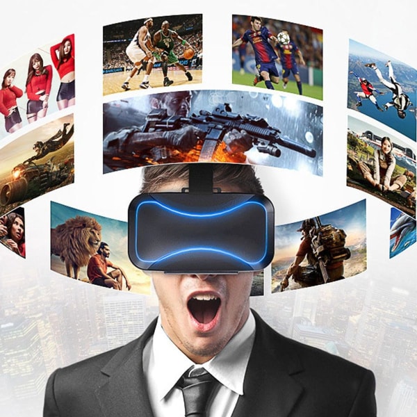 VR-headset kompatibelt med - Universal virtual reality-glasögon, vit