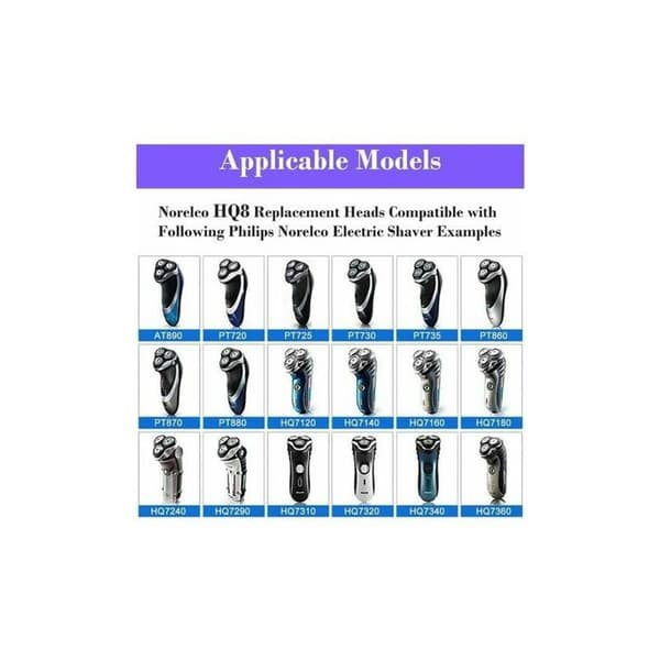 Reservedele til Philips Shaver Pt860 Pt720 Pt725 til mænd, sølv