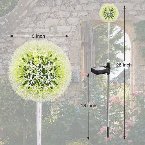 Solcellelamper til udendørs have, pakke med 4 solcellelamper