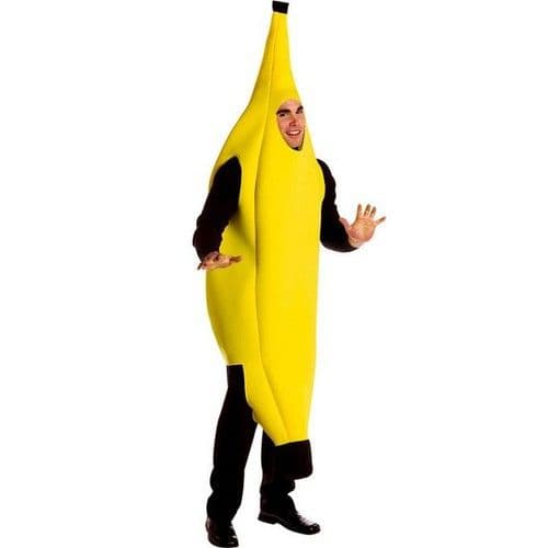 Banankostym för vuxna - One Size - Gul