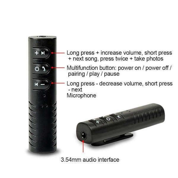 Bluetooth-adaptermottaker bærbar håndfri Bluetooth 4.2 lyd KLB