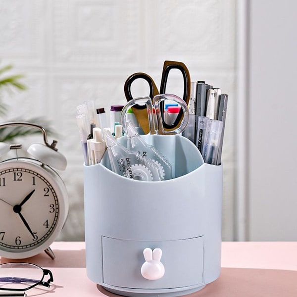 Skrivebords penneholder, multifunktionel makeup børste etui