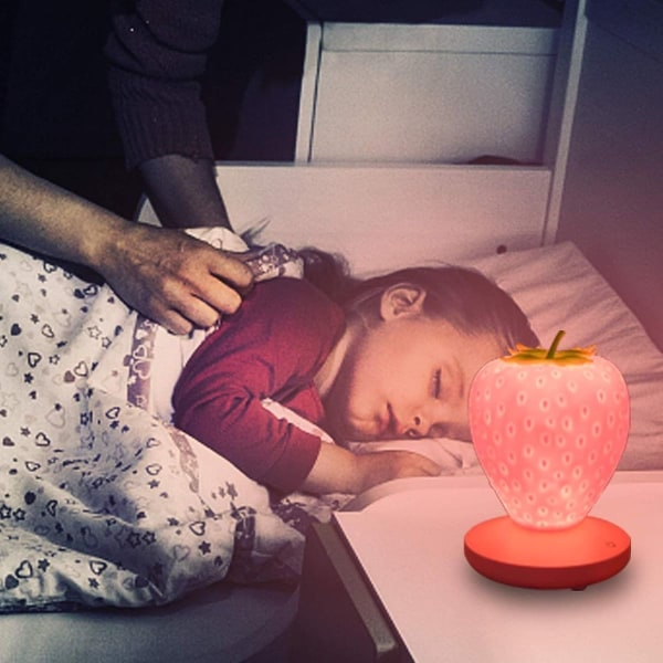 Nattlampa Colorsa jordgubbslampa, barnrums-LED, söt barnnattlampa, företag KLB