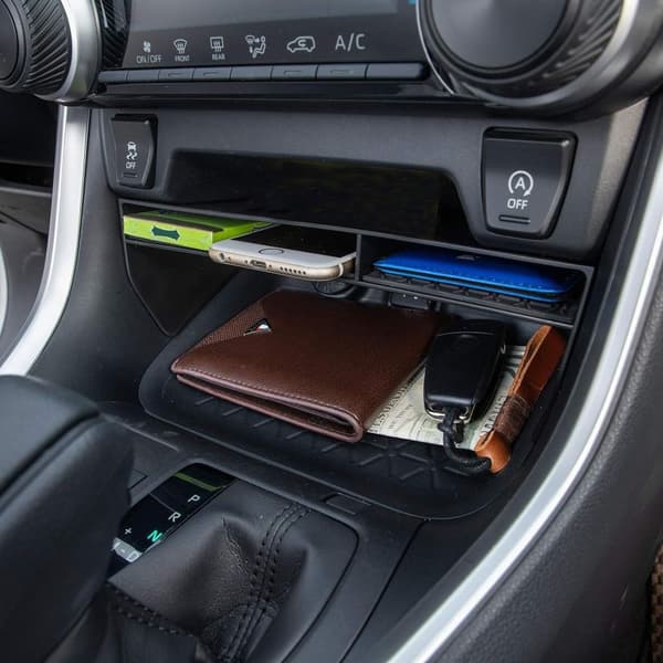 Midtkonsoll-arrangør kompatibel med Toyota RAV4, ABS-materiale innlegg-rom