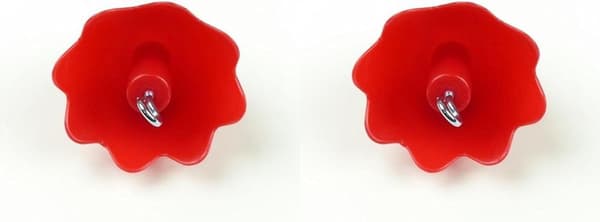 2-pack fågelmatarhakar i plast för olika fågelarter