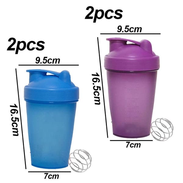 4-pack] 20oz Shakerflaska med vispbollar, inklusive lila och blå