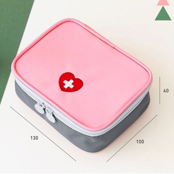 Mini Bærbar Førstehjelpssett Rosa