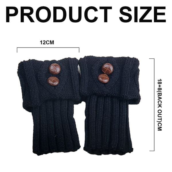 Par Varm Vinter Stickad Boot Cuff Strumpor Kort Ben Combo 3 KLB