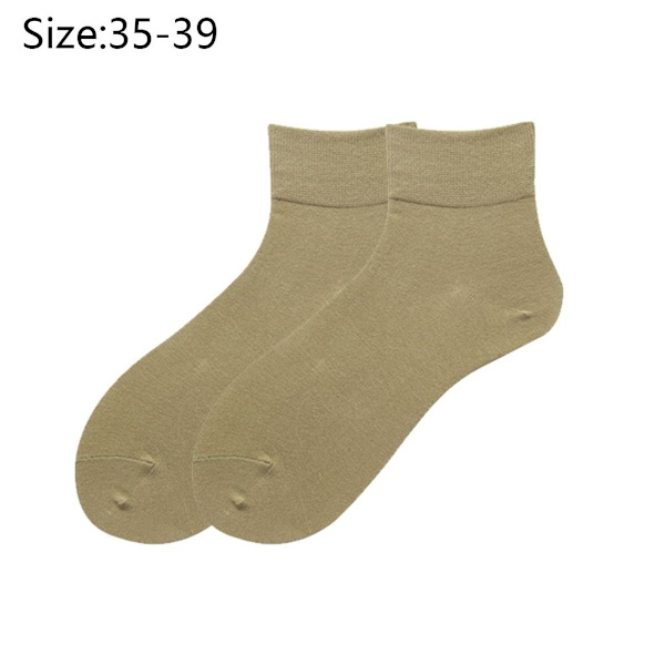 Tunna bomullssockor för kvinnor, mjuka bootie-sockor för kvinnor, toppkombination 3 KLB