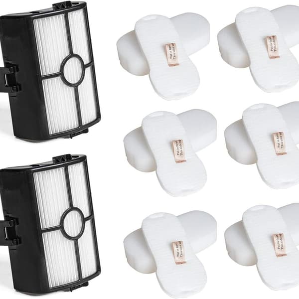 2-pak HEPA-filter og 6-pak skumfilter til Shark HZ500UK