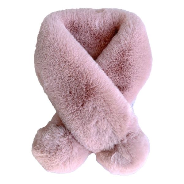 Fleece Halstørklæde til Drenge og Piger - Varm Vinter og Efterår Børne Halstørklæde - Pink