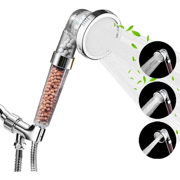 Högtryck Duschhuvud, Kalkfilter Duschhuvud, 5 Lägen, Universal Spara Vatten